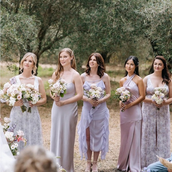 Revelry Athena Satin Dress (Petite Maxi, Size 0) - Picture 5 of 11